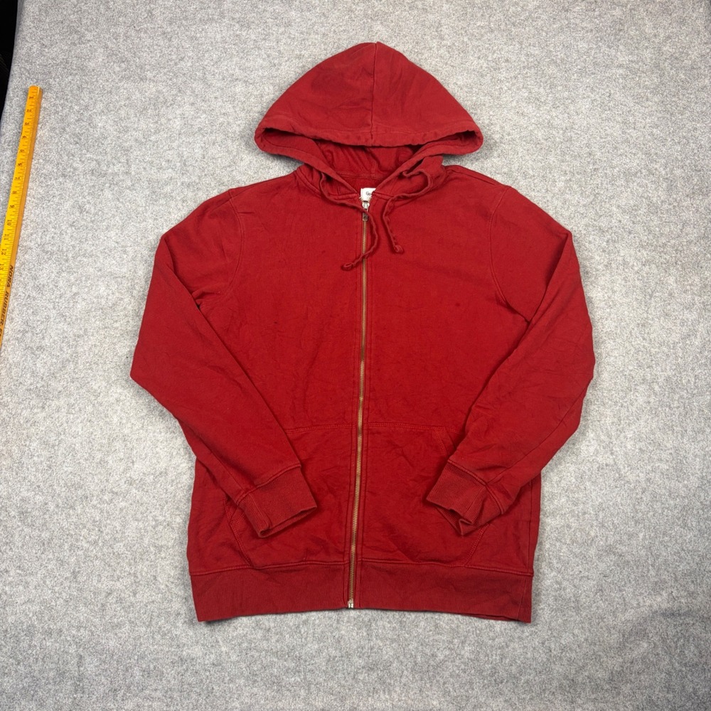 Goodfellow & Co Mens Red Full Zip Hoodie Sweatshirt Size M